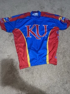 Kansas Jayhawks KU Adrenaline Cycling Jersey Adult XXL - Picture 1 of 9