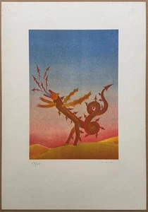 Jean-Michel Folon, Farbserigraphie, handsigniert und nummeriert 59/150 - Picture 1 of 1