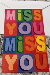 Miss You- Miss You Big Time Thinking Of You 5”x7.75" Stockwell Greeting Card - Picture 1 of 12