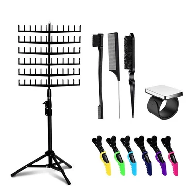 Organizador de cabello trenzado de pie Laflare - Soporte de extensión de cabello de 144 clavijas, divisor  Foto 1 de 4