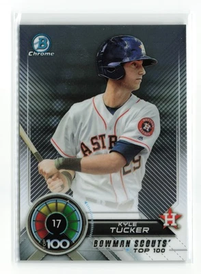 2018 BOWMAN TOP 100 KYLE TUCKER #BTP-17 RC ASTROS - Image 1 of 2
