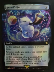 Herald's Horn NM Buy-A-Box Promo FOIL Commander: Final Fantasy MTG FREE SHIPPING - Picture 1 of 2