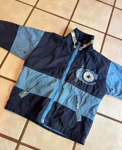 Vintage Kids Converse all star blue windbreaker Size 4 - Picture 1 of 4