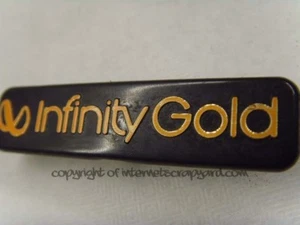 Jeep Grand Cherokee WJ 99-04 front door card speaker infinity gold badges x2 - Picture 1 of 2