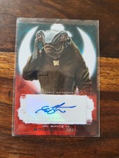 TOPPS STAR WARS Last Jedi Series 2 Ian Whyte as Crusher Red /99 AUTOGRAPH CARD