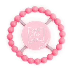 Bella Tunno "You Go Girl" Silicone Teether - Pink - Picture 1 of 3