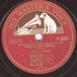 Rare JIMMY Yancey 78 State Street Spéciale / Récit 'em Environ Me Hmv B 9381 - Picture 1 of 2