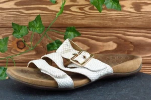 Vionic Size 6 M Beige Slide Leather Women Sandal Shoes - Picture 1 of 7