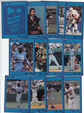 1990 Bo Jackson 2 Sport Star Football Baseball Broder Set of 12 Royals Raiders