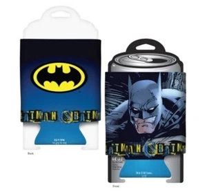 DC Comics Batman Look Of Determination Beer Huggie Can Cooler Koozie NEW UNUSED - Picture 1 of 1