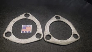 2 PACK 2.5" Catback Exhaust Header Down Pipe Manifold Collector Gasket 3 - Picture 1 of 4