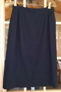 Vintage Pendleton Damen 100 % Wolle klassisch marineblau A-Linie Rock Gr 10 - Bild 1 von 4