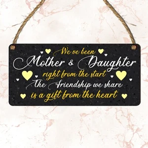 Mother Daughter Keepsake Gift Mother's Day Mum Birthday Sign THANK YOU Present - Picture 1 of 15