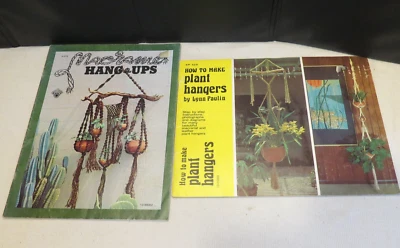 Vintage Lot of 2 - 1970s MACRAME How-To Books Instructions, Plans, Resource FUN! - Image 1 of 4