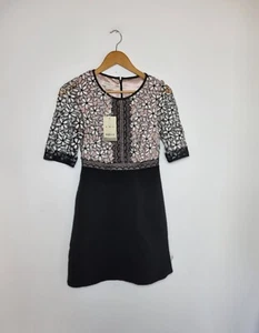 MONSOON Size 8 Dress BNWT NEW Black Short Sleeved Occassion Party Christmas - Picture 1 of 7