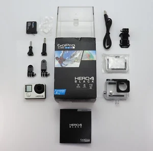GOPRO HERO 4 BLACK EDITION CAMCORDER BOXED 1080P / 4K ULTRA HD ACTION VIDEO CAM - Picture 1 of 3