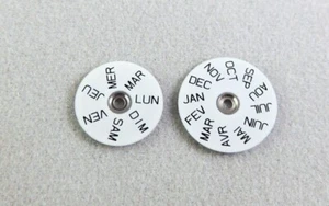 ETA 7751 date and day disc set , Datum Tag diske, disque date jour Original ETA. - Bild 1 von 1