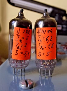 TESTED 6J3P-E =6ZH3P=EF96=6AG5 HF tetrode with pentode characteris 1972, 74 PC 2 - Picture 1 of 7