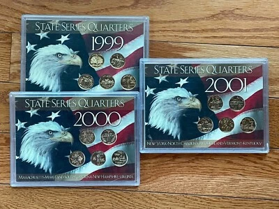 HE Harris 1999, 2000, 2001 State Series Quarters - FREE SHIPPING! - Image 1 of 4
