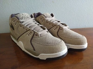 Size 11 - Nike Air Flight 89 Low Khaki Suede FZ3045-200 - Picture 1 of 9