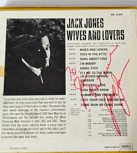 JACK JONES WIVES & LOVERS REEL to REEL POP TAPE 4 TRACK KAPP RECORDS AMPEX 1963 - Picture 1 of 15