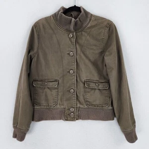 Levis Jacke Damen Large braun grün Utility Baumwolle Knopfleiste Freizeit Outdoor - Bild 1 von 11