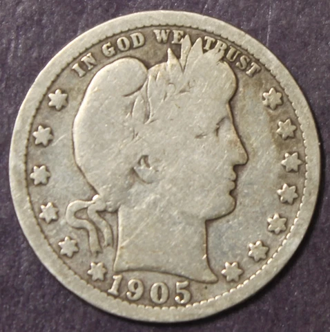 1905 Barber Quarter VG......................Lot 163 Cover