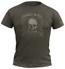 720gear T-Shirt Warrior Combat Diver Army Oliv Olive Green Moral