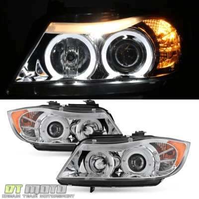 Faros proyectores halo sedán serie 3 BMW E90 2006 2007 2008 con tapa LED Foto 1 de 4