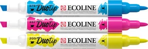 Talens Ecoline Duotip Juego de Colores Primarios 3 Colores 2 Puntas Acuarela Pincel - Imagen 1 de 12