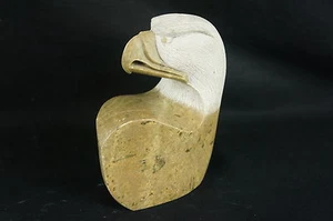 Excellent Inuit Stone Carving of Eagle by Clifton Henry 6" [Y9-W7-A9] - Picture 1 of 12