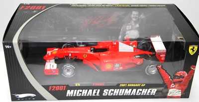 MATTEL HOT WHEELS 1:18 FERRARI F2001 MICHAEL SCHUMACHER GP UNGHERIA ART N2075 - Immagine 1 di 4