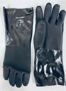 "Guanti in PVC Black Knight da uomo L 14" ottimi per fumatori barbecue barbecue griglia Mr. - Foto 1 di 5