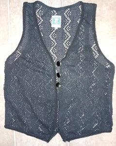 Vintage 80s 90s High Desert by Sherry Holt Vest Knitted M/L - Picture 1 of 4