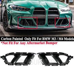 For BMW M3 G80 M4 G82 G83 2021-2025 Front Bumper Lower Vent Grill Painted Carbon - Foto 1 di 7