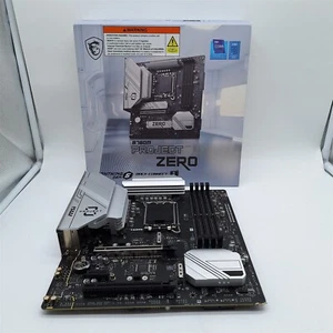 Placa madre para juegos MSI B760M Project Zero LGA 1700, DDR5, PCIe 5.0, mATX *LEER* - Imagen 1 de 8