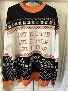 New Titos Vodka Handmade Ugly Christmas Sweater - 3XL - Picture 1 of 3
