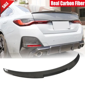Per BMW Serie 4 G26 430i i4 4 porte 2021-22 ala spoiler bagagliaio posteriore in fibra di carbonio - Foto 1 di 12