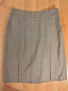 346 Brooks Brothers Stretch schwarz kariert Rock Größe 10 - Bild 1 von 5