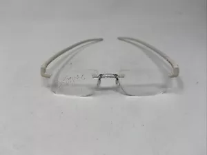 ADIDAS A899 10 6056 18-150 WHITE CREAM RIMLESS EYEGLASSES 2969 - Picture 1 of 10