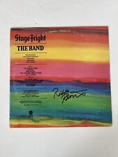 Signed THE BAND Robbie Robertson STAGE FREIGHT vinyl Lp Record COA Helm Dylan