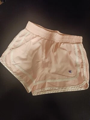 Girls Youth Size M Cotton Candy Pink Running Shorts White Trim EXCELLENT COND. - Image 1 of 3
