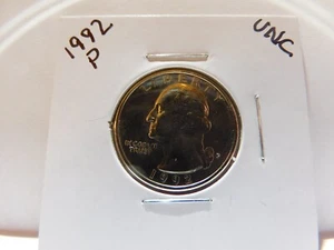 1992 P Uncirculated Washington Quarter From U.S. Mint Set - Picture 1 of 2