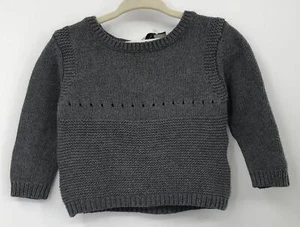 Stella McCartney kids baby girl gray knit girls bunny sweater sz 9m - Picture 1 of 4