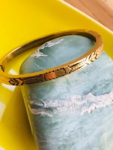BRAZALETE BRAZALETE WOLCOTT ORO 14k Grabado VICTORIANO Firmado ORO RELLENO Niño De Colección - Imagen 1 de 7