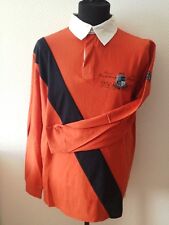 Signum Royal EST 1984 Herren Pullover Langarm Orange Unifarben Baumwolle Gr. L