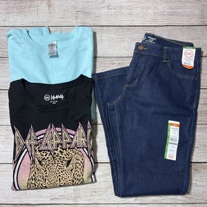 Girls Lot Of Clothes Size XL (14-16) Plus. NWT! Jeans, Oversized Graphic T, … - Picture 1 of 9