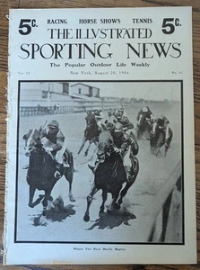 Illustrated Sporting News 1904 Horseracing Thoroughbreds Tennis Yale Harvard - Picture 1 of 5