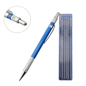 Metall Marker Stift Kettenstift Silberstreifen Schweißer blau Tischlerstifte - Bild 1 von 23