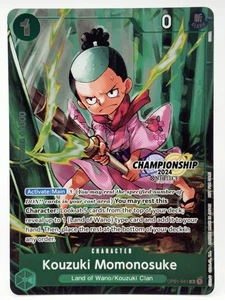 Kozuki Momonosuke OP01-041 EN ONE PIECE TCG 2024 Championship Celebration-NM - Imagen 1 de 4